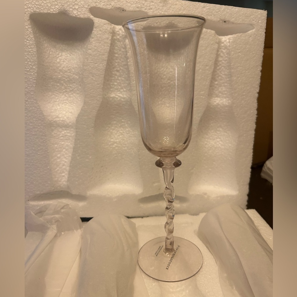 Anthropologie Pino Flute Glasses, Set of 4 - Picture 4 of 4